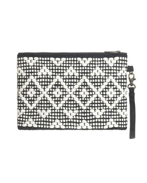 Εικόνα της BLE ΤΣΑΝΤΑΚΙ ΥΦΑΣΜΑΤΙΝΟ ΕΚΡΟΥ/ΜΑΥΡΟ 17X25(100%COTTON).