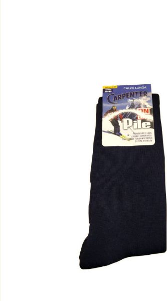 Εικόνα της Μπλε ανδρικές κάλτσες μακριές ζεστές (μέχρι κάτω από το γόνατο). (80%Acrilico-17%Polyester-3%Elastan)