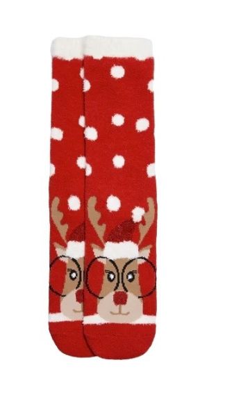 Εικόνα της Ysabel Mora Γυναικείες Χριστουγεννιάτικες Κάλτσες Κόκκινο 12237