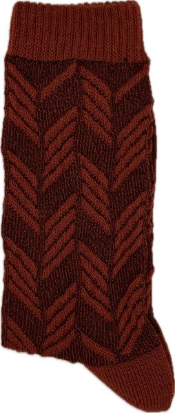 Εικόνα της ME-WE Γυναικείες Κάλτσες με Σχέδια Dusty Orange 1-4107