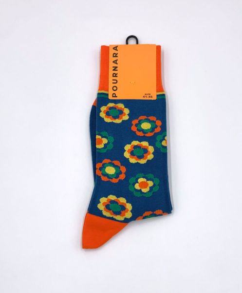 Εικόνα της Pournara Ανδρικές Κάλτσες Μπλε 3019P