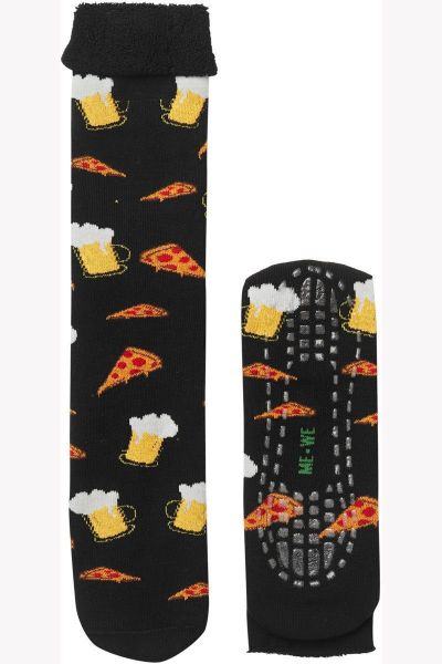 Εικόνα της Me-We Pizza 2-2604 Ανδρικές Κάλτσες με Σχέδια Πολύχρωμες