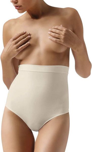 Εικόνα της Γυναικείο ψηλόμεσο λαστέξ string μπεζ.