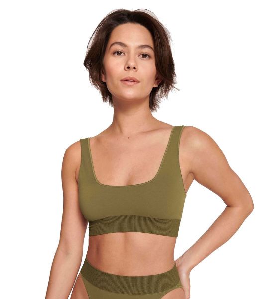 Εικόνα της Sloggi Ever Infused Enriched with CBD Γυναικείο Μπουστάκι Χακί 10216706-7309