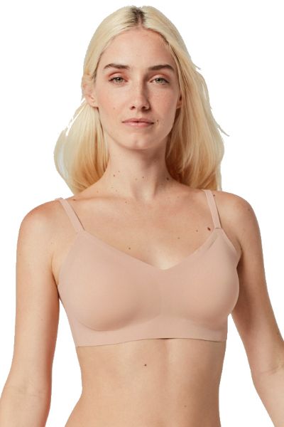Εικόνα της Gisela Pink Micro-Seamless μπουστάκι χωρίς μπανέλα & αποσπώμενη επένδυση.