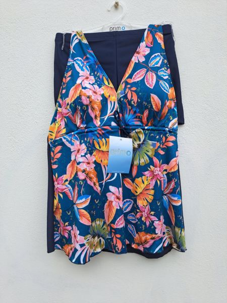 Εικόνα της Primo Μπλε Φλοράλ Tankini & Boxer.
