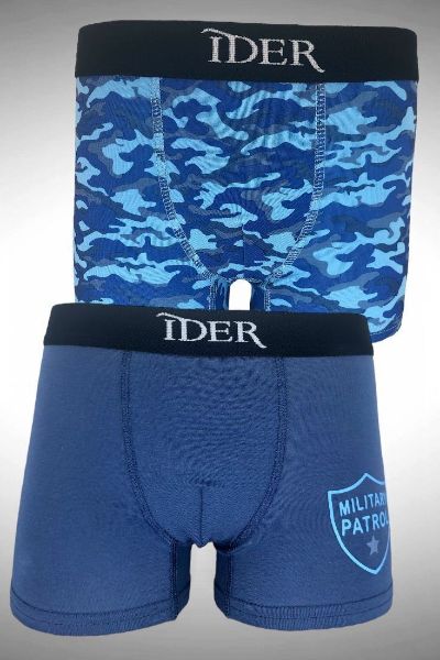 Εικόνα της 2Pack Ider Βαμβακερά Παιδικά Boxer Μπλε.