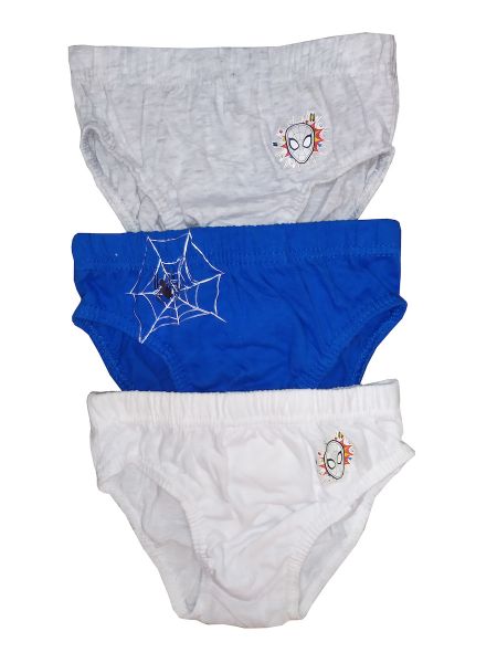 Εικόνα της Marvel Spider-Man 3 Pack παιδικά σλιπ λευκό/ρουά/γκρι.