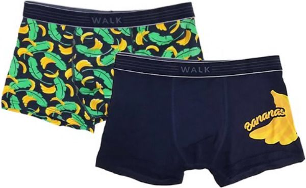 Εικόνα της Δυάδα παιδικά boxer bamboo με σχέδια και εξωτερικά λάστιχα.Ένα μπλε σκούρο με στάμπα&ένα εμπριμέ.(95% Bamboo-5% Elastane)