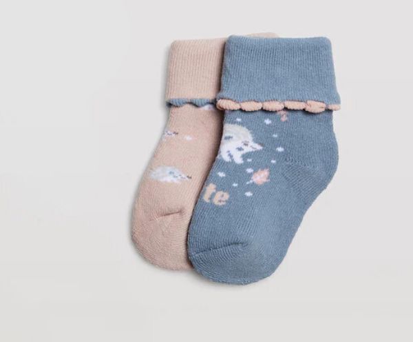 Εικόνα της 2Pack Ysabel Mora Πετσετέ Παιδικές Κάλτσες Σομόν/Ραφ.