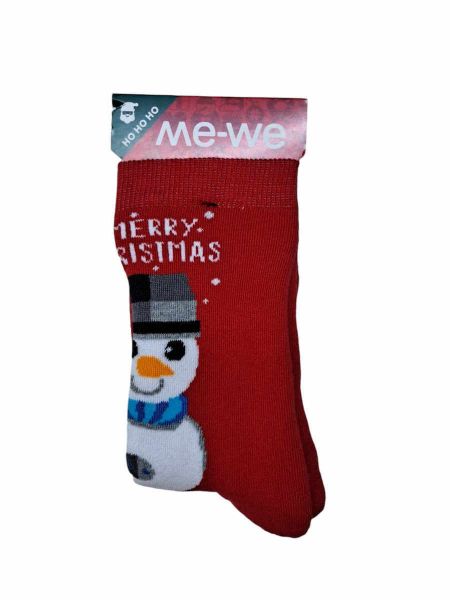 Εικόνα της MeWe Κόκκινες Παιδικές Κάλτσες Με Πατουσάκια Σιλικόνης.