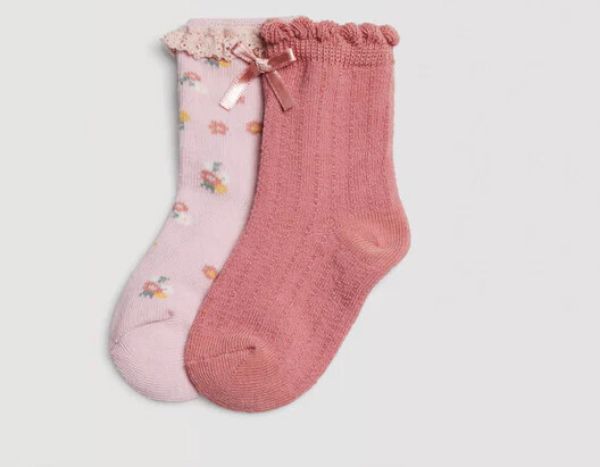 Εικόνα της 2Pack Ysabel Mora Παιδικές Κάλτσες Ροζ/Σάπιο Μήλο.