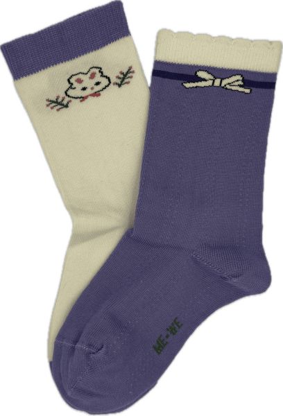 Εικόνα της ME-WE Παιδικές Κάλτσες Purple-ecru 3-0728
