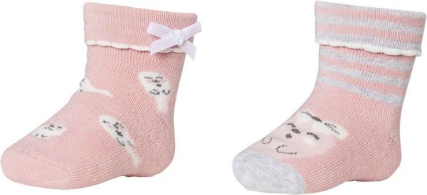 Εικόνα της 2 2 ΖΕΥΓΗ Ysabel Mora Βρεφικές Κάλτσες Ροζ Με Πατουσάκια Σιλικόνης.