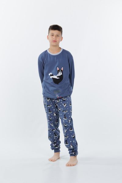 Εικόνα της Mei Βαμβακερή Παιδική Πιτζάμα Ραφ Σκύλος.