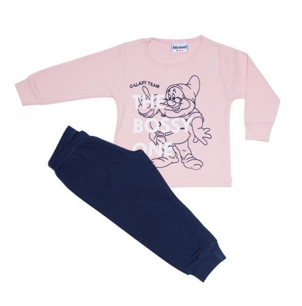 Εικόνα της Galaxy bebe βαμβακερή ροζ/μπλε πιτζάμα.