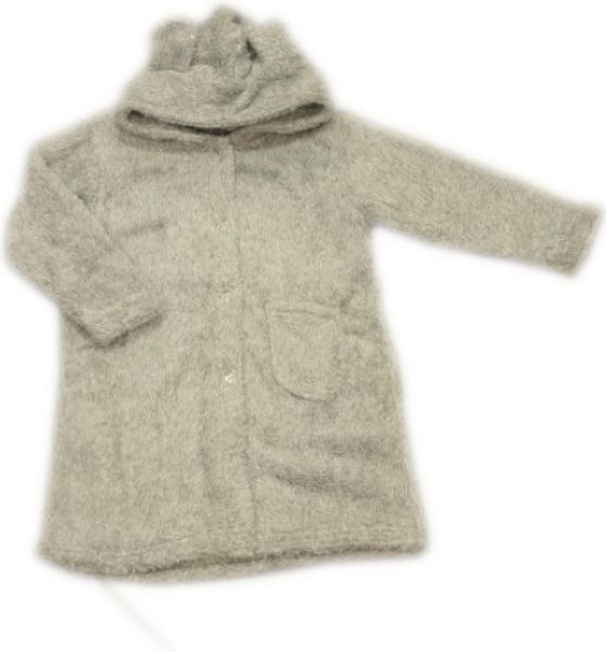 Εικόνα της Jolie by Jeannette γκρι λούρεξ φλις παιδική ρόμπα.