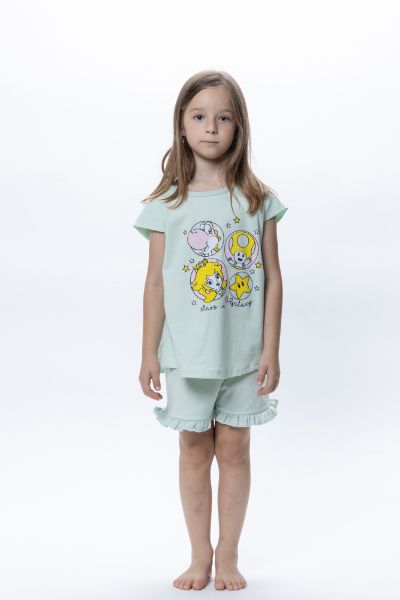 Εικόνα της Galaxy Παιδική Πιτζάμα Καλοκαιρινή Βαμβακερή Μιντ 309-25