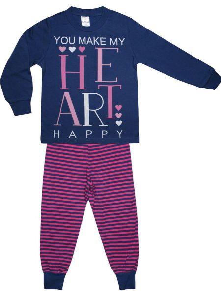 Εικόνα της Pretty Baby Παιδική Πιτζάμα Χειμωνιάτικη Βαμβακερή Μπλε 64983 64983