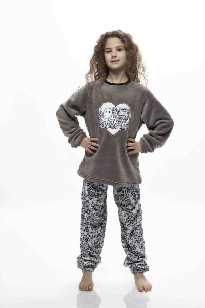Εικόνα της Galaxy fleece elephant/λεοπάρ παιδική πιτζάμα.