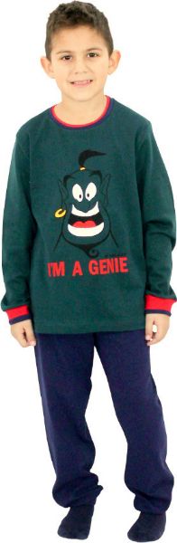 Εικόνα της Galaxy Παιδική Πιτζάμα Χειμωνιάτικη για Αγόρι Χακί 107-21