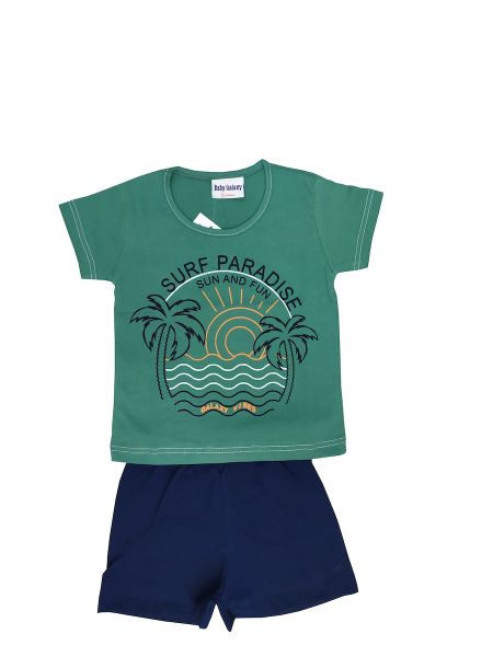 Εικόνα της Galaxy σμαραγδί/μπλε παιδική πιτζάμα.