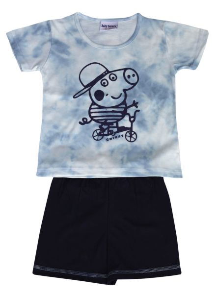 Εικόνα της Galaxy βαμβακερή τιρκουάζ παιδική πιτζάμα.