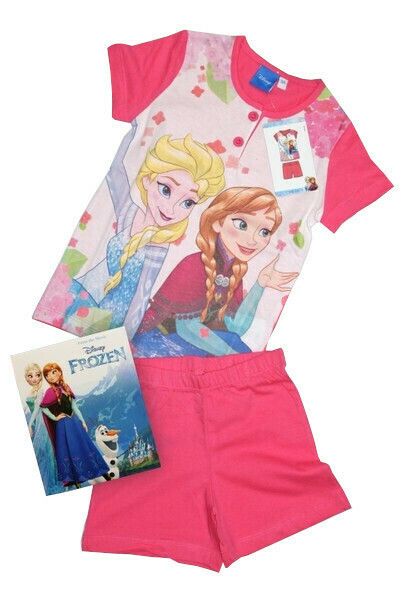 Εικόνα της Disney Frozen βαμβακερή παιδική πιτζάμα φούξια.