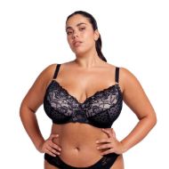 Εικόνα της Dorina Demi Yasmine Μαύρο Σουτιέν Με Δαντέλα & Μπανέλες FXTT0073LA100-BK0004