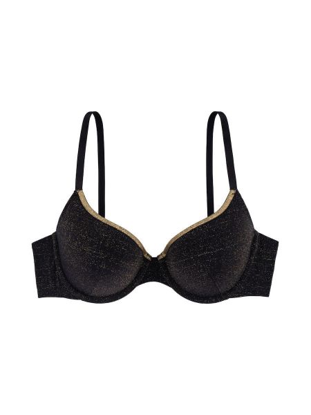 Εικόνα της Dorina Scintilla Demi Μαύρο/Χρυσό Σουτιέν Με Μπανέλα & Ελαφριά Επένδυση.