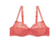 Εικόνα της Bestform σουτιέν τερρακότα με μπανέλα, χωρίς επένδυση.
