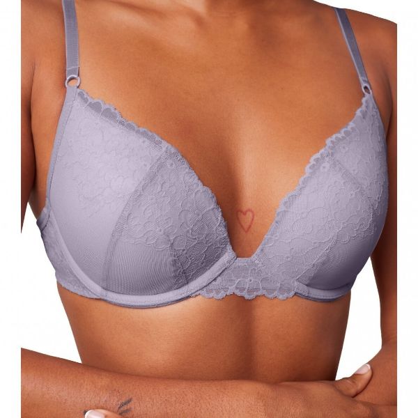 Εικόνα της Triumph Bright Spotlight WHU λιλά σουτιέν με μπανέλα , ενίσχυση & δαντέλα.