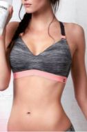 Εικόνα της Gisela Move Αθρακί αθλητικό σουτιέν με ελαφριά επένδυση, χωρίς μπανέλα.