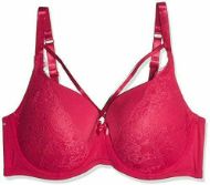 Εικόνα της Dorina Blair T-Shirt Bra μπορντό/κόκκινο σουτιέν με μπανέλα και ελαφριά επένδυση.