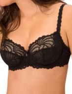 Εικόνα της Bestform μαύρο σουτιέν με δαντέλα & μπανέλα.