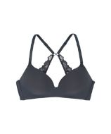 Εικόνα της Dorina Retta Ανθρακί σουτιέν χωρίς μπανέλα, με ελαφριά επένδυση.