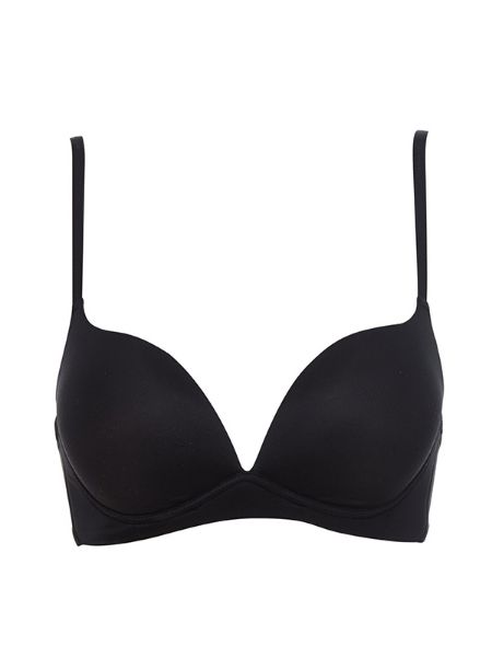 Εικόνα της Lormar Desiderio Reggiseno μαύρο σουτιέν χωρίς μπανέλα, με ενίσχυση.