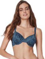 Εικόνα της Gisela Ραφ σουτιέν με δαντέλα, μπανέλα και ελαφριά επένδυση.