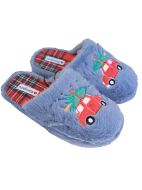 Εικόνα της Noidinotte ραφ fleece γυναικείες παντόφλες.