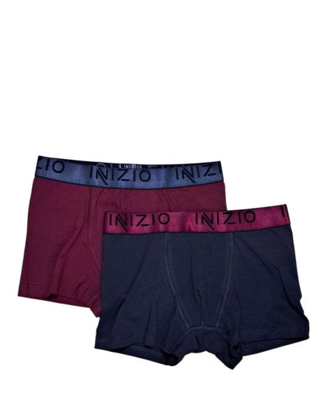 Εικόνα της 2Pack Inizio Boxer Μπορντό/Ανθρακί.