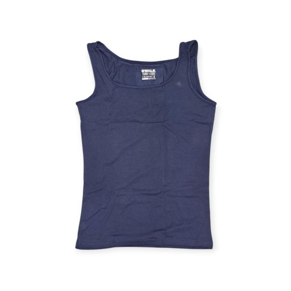 Εικόνα της Walk Bamboo Μπλε Σκούρο Τοπ Με Φαρδιά Τιράντα.