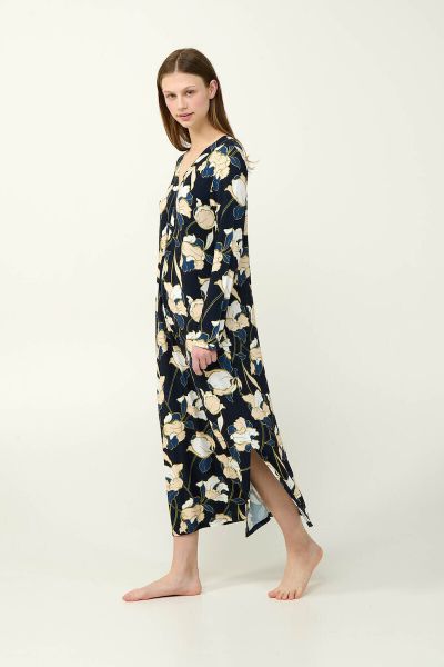 Εικόνα της Vamp Χειμερινό Γυναικείο Νυχτικό Φλοραλ 23115