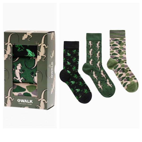 Εικόνα της Walk Ανδρικές Κάλτσες Πολύχρωμες 3Pack BS-10