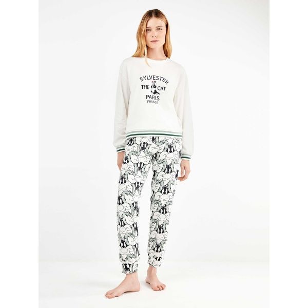 Εικόνα της Gisela Χειμερινό Γυναικείο Σετ Πιτζάμας Λευκό 2/20345