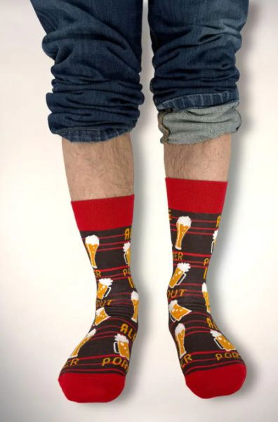 Εικόνα της Ider Βαμβακερές Ανδρικές Κάλτσες Μόκα Με Σχέδιο.