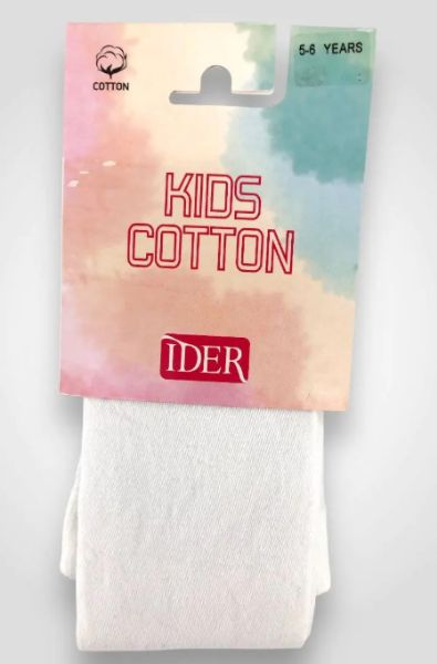 Εικόνα της Ider Βαμβακερό Παιδικό Καλσόν Λευκό.