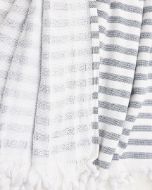 Εικόνα της Inart Ble Πετσέτα Θαλάσσης Γκρι 180x90εκ. 5-46-807-0053