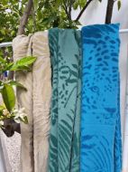 Εικόνα της Noidinotte Βαμβακερή Μπεζ Πετσέτα Θαλάσσης Με Κρόσια 170X90.