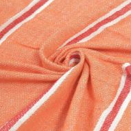 Εικόνα της Inart Ble Πετσέτα Θαλάσσης Παρεό με Κρόσσια σε Πορτοκαλί χρώμα 170x90cm 5-46-807-0087