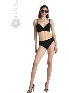 Εικόνα της Blu4u Μαύρο Φαρδύ Bikini Slip.